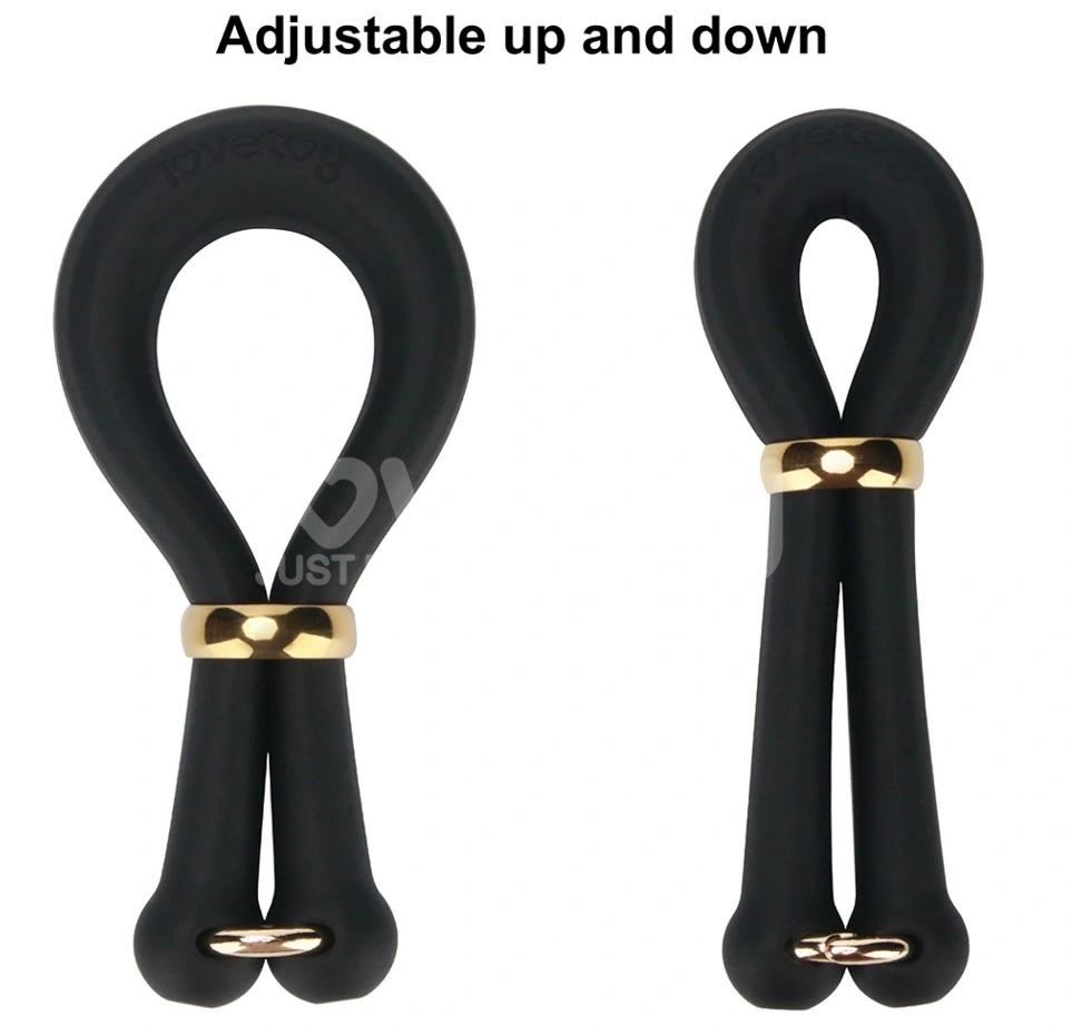 Inel Dublu de Penis Pinnacle Pro Anyfit Stretcher, Silicon, Negru, #5, Erotic24.ro