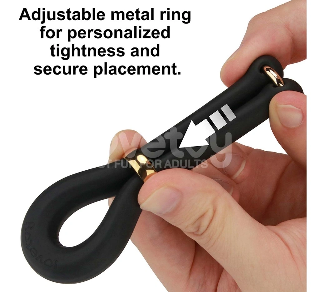 Inel Dublu de Penis Pinnacle Pro Anyfit Stretcher, Silicon, Negru, #4, Erotic24.ro