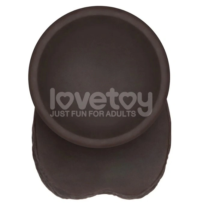 Dildo Realist Sliding-Skin PRO II, Silicon Dubla Densitate, Negru, 25 cm, #6, Erotic24.ro