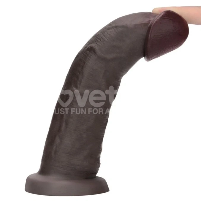 Vibrator Realist Sliding-Skin PRO II, Remote Control, Silicon Dubla Densitate, Negru, 22.7 cm, #3, Erotic24.ro