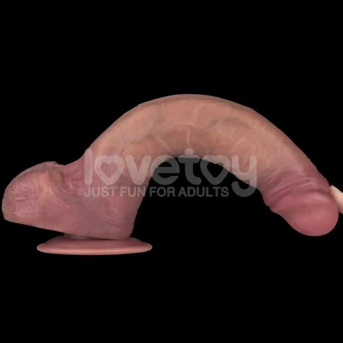 Vibrator Realist Power Cock, 10 Moduri Vibratii, PVC Dubla Densitate, USB Magnetic, Natural, 27.6 cm, #3, Erotic24.ro