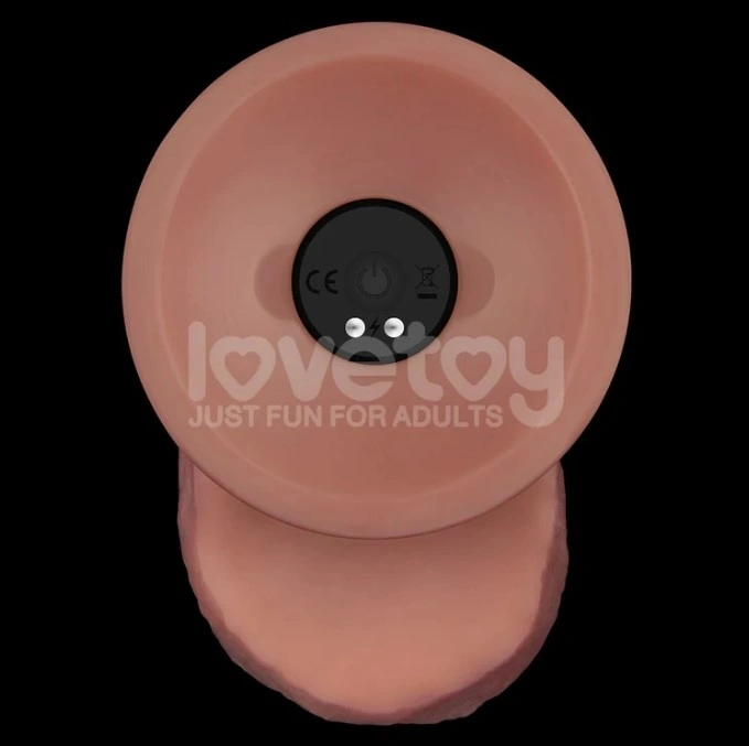 Vibrator Realist Power Cock, 10 Moduri Vibratii, PVC Dubla Densitate, USB Magnetic, Natural, 27.6 cm, #5, Erotic24.ro
