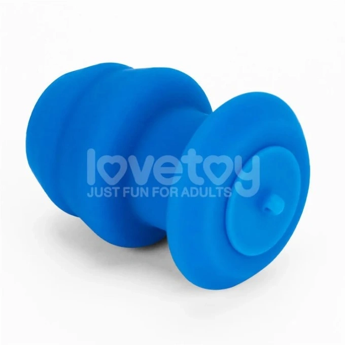 Dop Anal Pinnacle Pro Bulge Peeper cu Dop, Silicon, Albastru, 10.5 cm, #3, Erotic24.ro