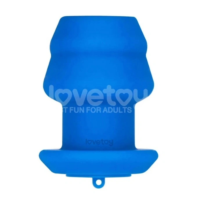 Dop Anal Pinnacle Pro Bulge Peeper cu Dop, Silicon, Albastru, 10.5 cm, #2, Erotic24.ro