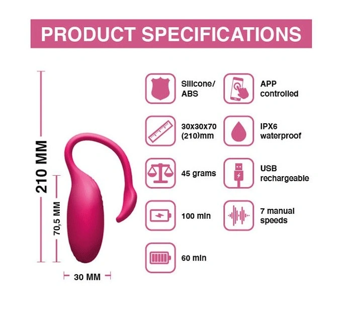 Vibrator Wearable Flamingo Magic Motion Bluetooth Control, Free App, Nr. 2, Erotic24.ro