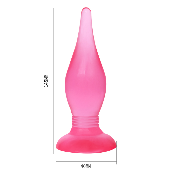 Dop Anal Fantasy, cu Ventuza, PVC, Roz, 14 cm, #5, Erotic24.ro