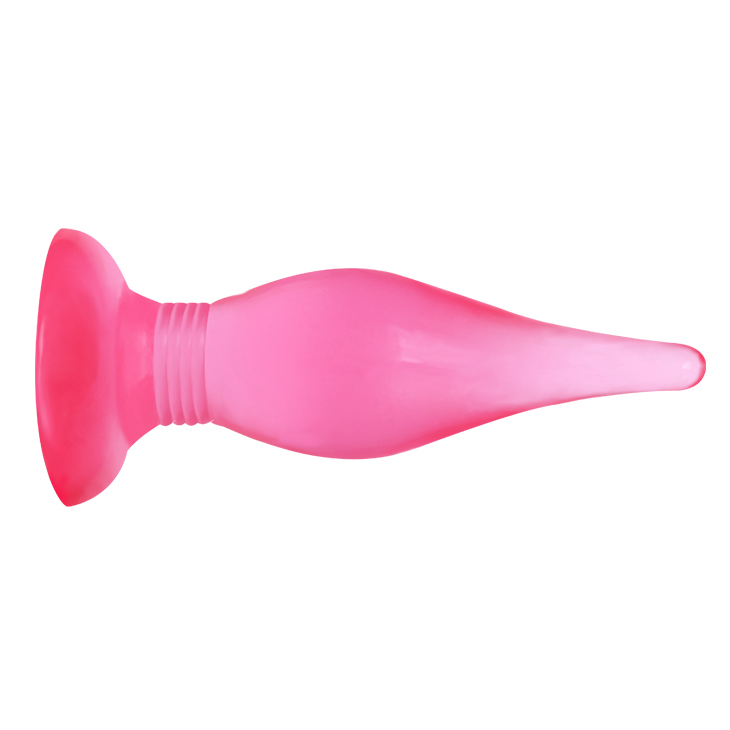 Dop Anal Fantasy, cu Ventuza, PVC, Roz, 14 cm, #2, Erotic24.ro
