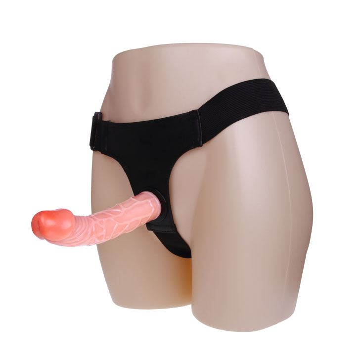 Strap-on Ultra Passionate Harness, PVC, Natural, 19.8 cm, #2, Erotic24.ro