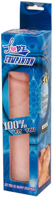 Vibrator Realist Cyberskin Big Vibe Love Companion Natural 26 cm, #2, Erotic24.ro