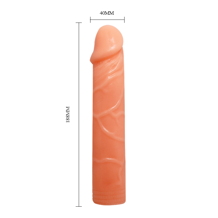 Dildo Realist Bendable, TPR, Natural, 18.8 cm, #9, Erotic24.ro