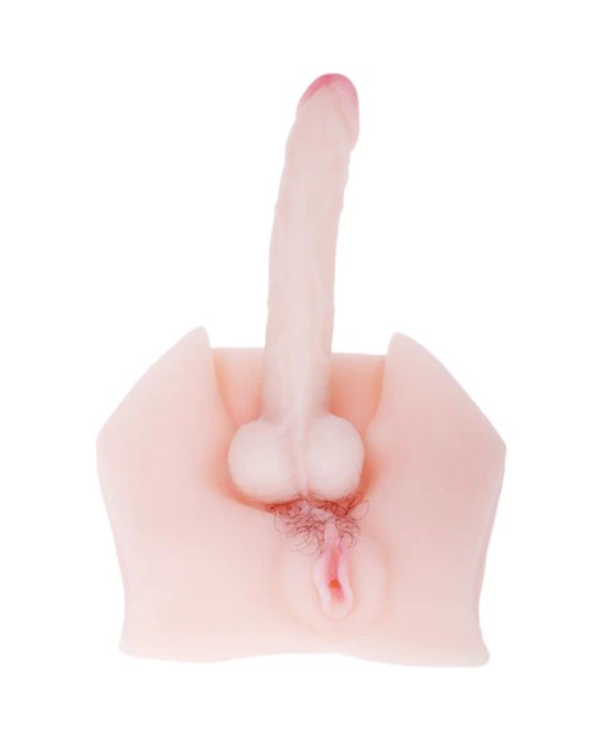 Masturbator cu Vagin si Penis, Real Cyberskin, Natural, #2, Erotic24.ro