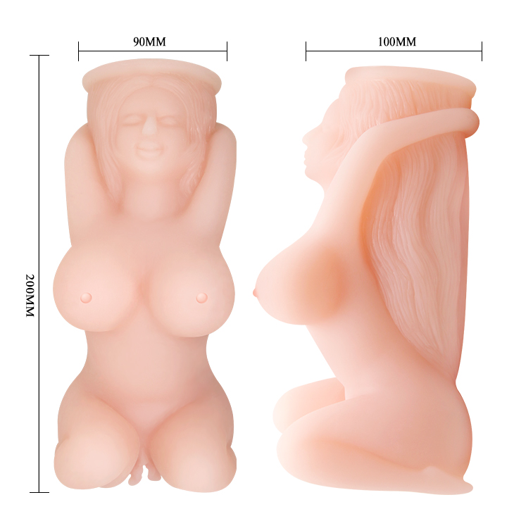 Masturbator Realist cu Vibratii si Rotatii, TPR, Natural, 20 cm, #14, Erotic24.ro