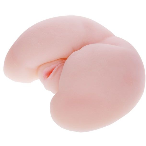 Masturbator Vagin si Anus, 2 Viteze Vibratii, 2 Viteze Rotatii, TPR, Natural, 3.1 kg, #2, Erotic24.ro