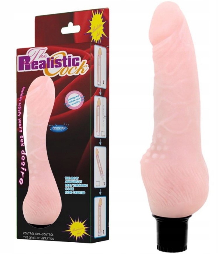 Vibrator Realist Cyber Vibe, Natural. 23.8 cm