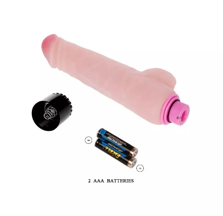 Vibrator The Realistic Cock, Multispeed, TPE, Life-Like Material, Natural, 24 cm, #6, Erotic24.ro