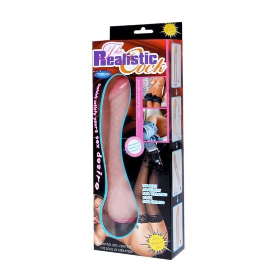 Vibrator The Realistic Cock, Multispeed, TPE, Life-Like Material, Natural, 24 cm, #2, Erotic24.ro