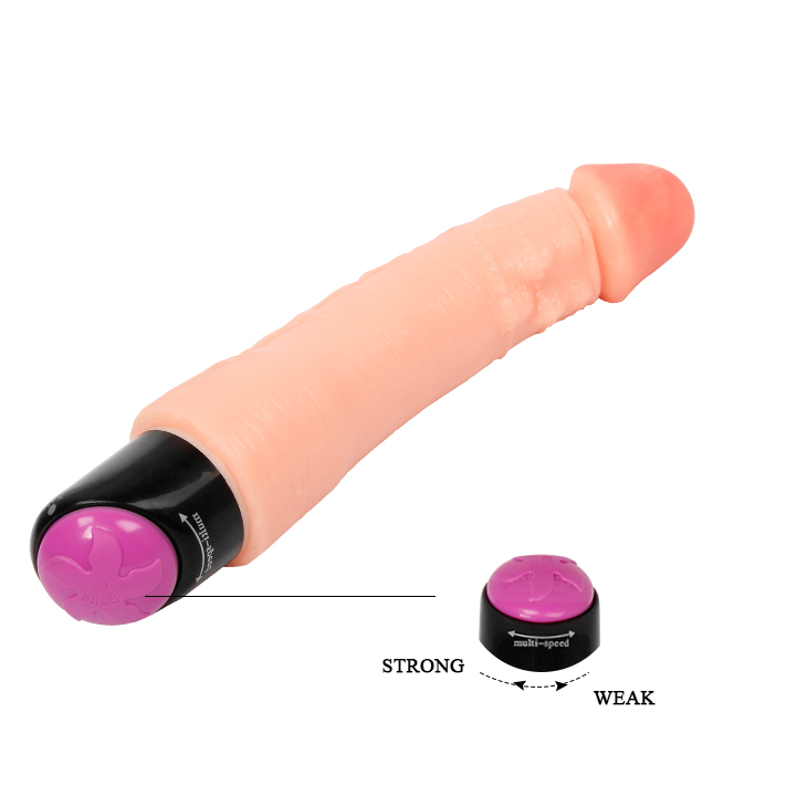 Vibrator Summer Night, Multispeed, TPR, Natural, 25 cm, #5, Erotic24.ro