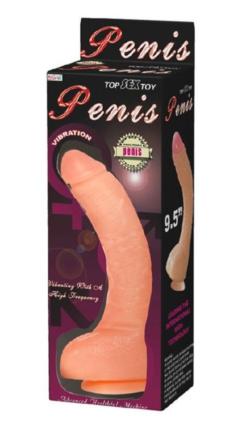 Vibrator Realist Multispeed cu Telecomanda, PVC, Natural, 27 cm, #7, Erotic24.ro