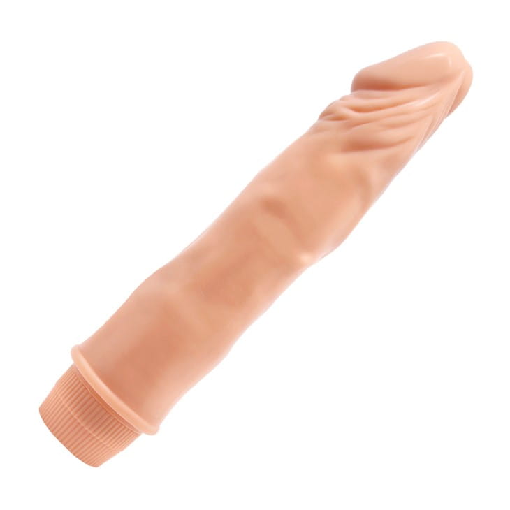 Vibrator Realist Dwarf, Multispeed, TPR, 21.5 cm, Natural, Nr. 2, Erotic24.ro