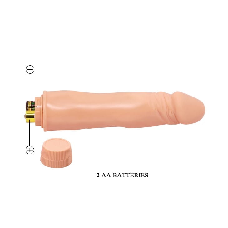 Vibrator Realist Dwarf, Multispeed, TPR, 21.5 cm, Natural, Nr. 5, Erotic24.ro
