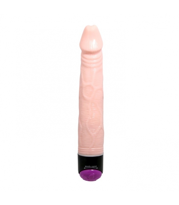 Vibrator Realist Multispeed Adour Club, TPR, Natural, 23 cm, #2, Erotic24.ro