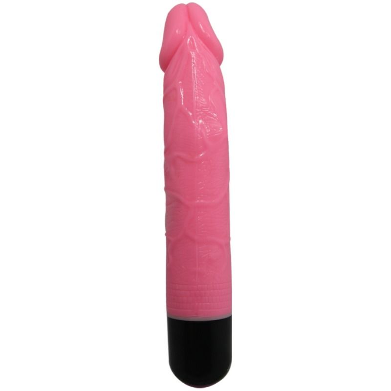 Vibrator Realist Multispeed Colorful Sex, TPR, Roz, 23.3 cm, #3, Erotic24.ro