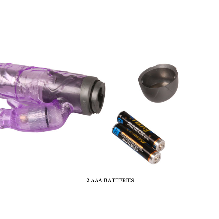 Vibrator Iepuras Realistick 10 Moduri Vibratii, TPR, Violet, 16.7 cm, #6, Erotic24.ro