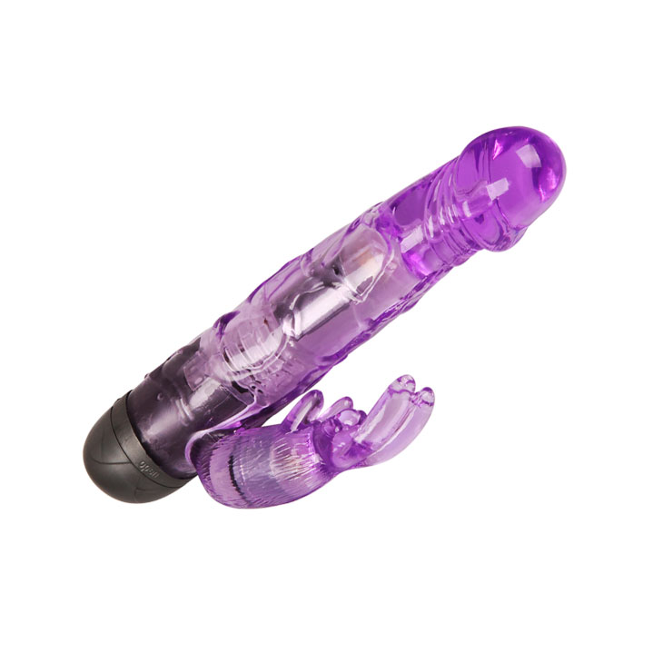 Vibrator Iepuras Realistick 10 Moduri Vibratii, TPR, Violet, 16.7 cm, #3, Erotic24.ro