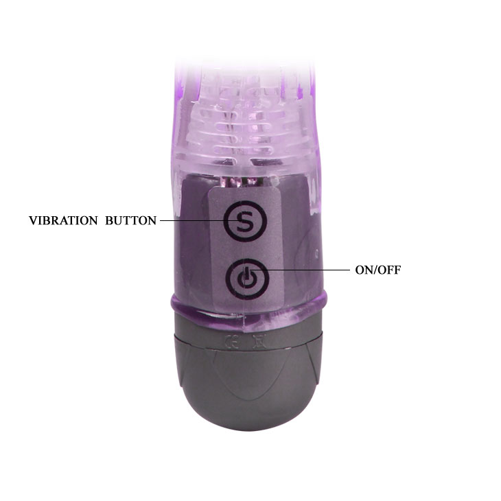 Vibrator Iepuras Realistick 10 Moduri Vibratii, TPR, Violet, 16.7 cm, #5, Erotic24.ro