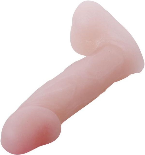 Mini Dildo Realist Slick Pleasure, Natural, 11 cm, #2, Erotic24.ro