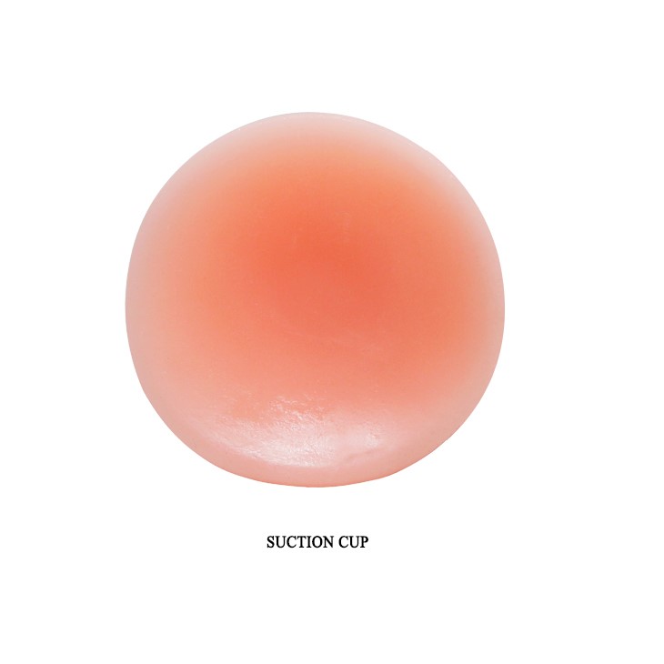 Vibrator Realist Multispeed cu Telecomanda si Ventuza, TPR, Natural, 23 cm, #8, Erotic24.ro