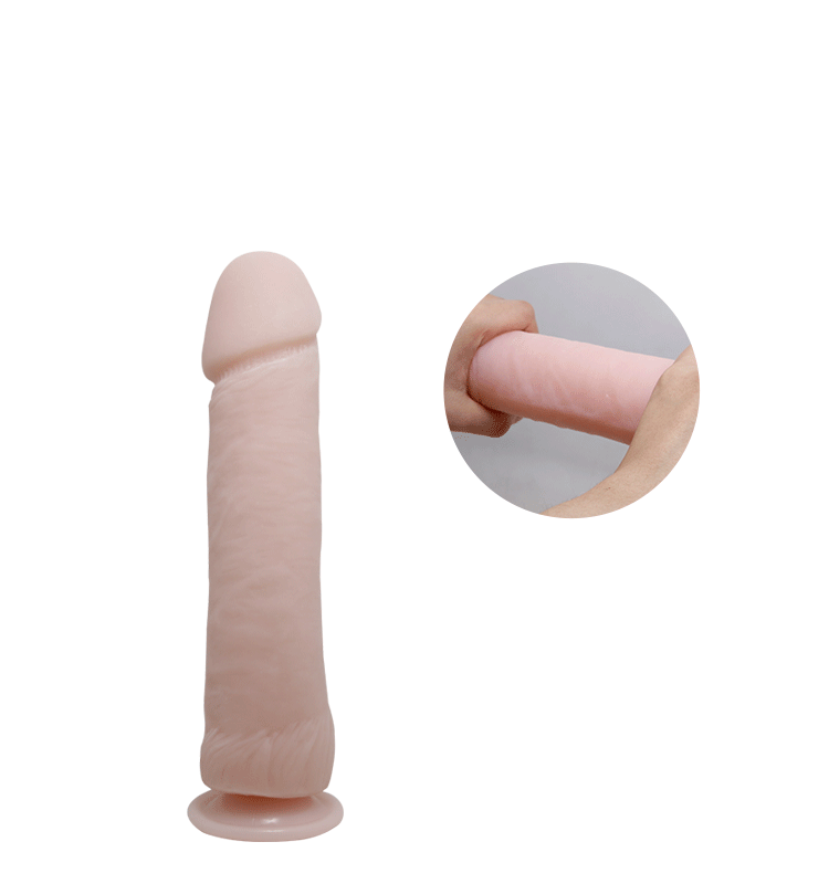 Vibrator Realist cu Telecomanda, Multispeed, The Big Penis, Natural, 26 cm, #5, Erotic24.ro