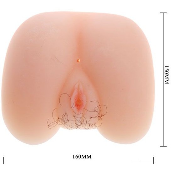 Masturbator Insatiable Ass&Pussy, Multispeed, TPR, Natural, 835 gr, #4, Erotic24.ro