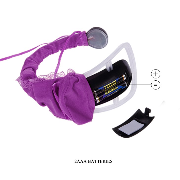 Bikini C-String Panty Vibe, 10 Moduri Vibratii, Remote Control, Mov, Nr. 6, Erotic24.ro