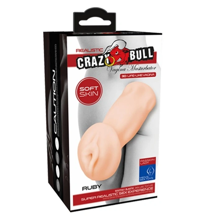 Masturbator Pussy Crazy Bull, TPR, Natural, 14 cm, #5, Erotic24.ro