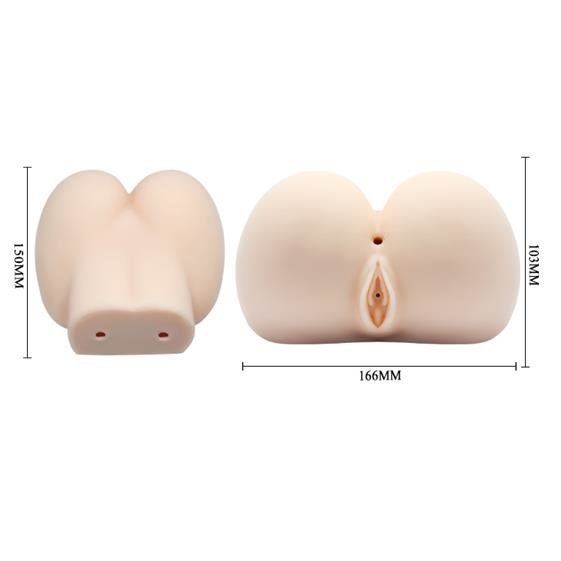 Masturbator Cyber Vagina&Ass, Multispeed, TPR, Natural, 1.5 kg, Nr. 4, Erotic24.ro