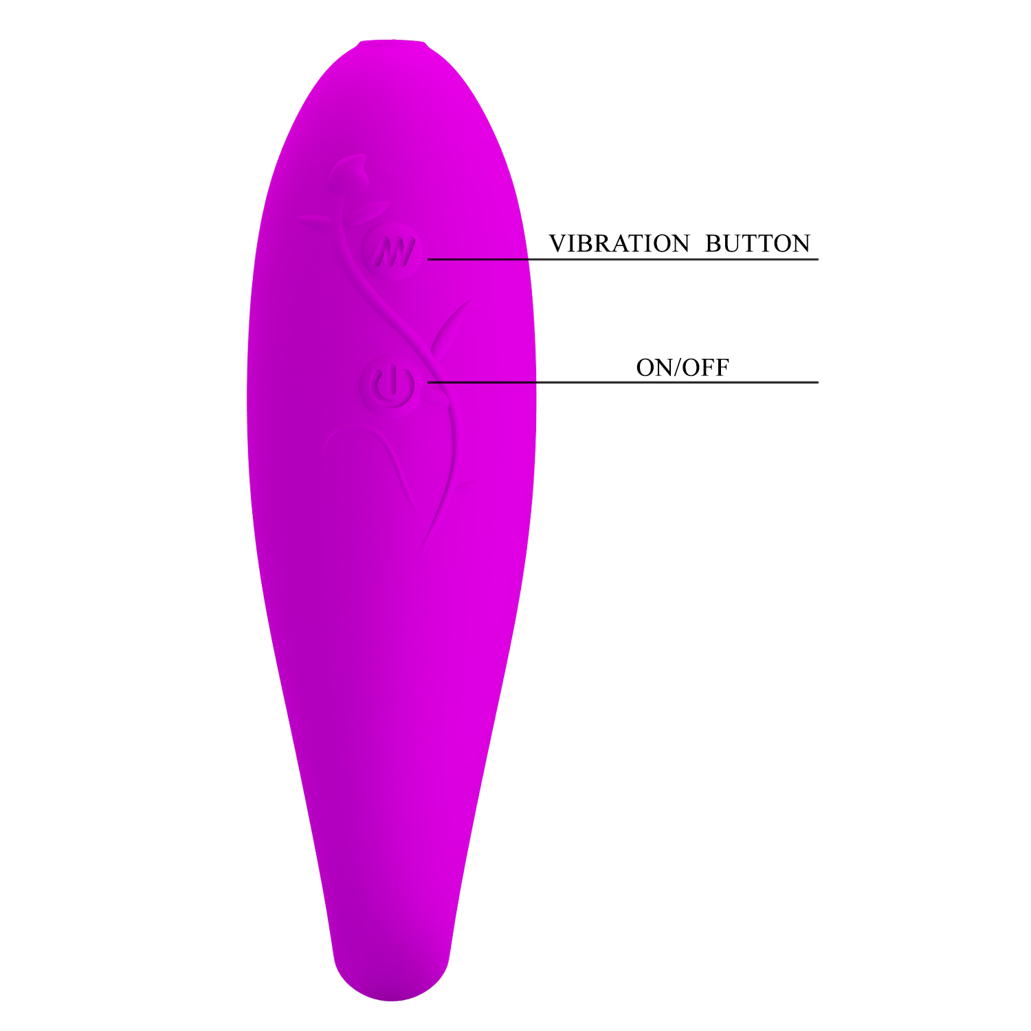 Vibrator Cuplu Fascynation, 30 Moduri Vibratii, Silicon, USB, Mov, 9.5 cm, #7, Erotic24.ro