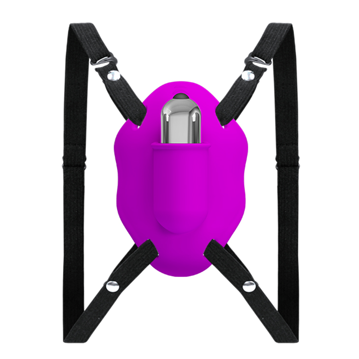 Bikini cu Vibratii Love Rider, 10 Moduri Vibratii, Silicon, Mov, #2, Erotic24.ro