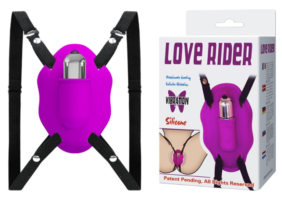 Bikini cu Vibratii Love Rider, 10 Moduri Vibratii, Silicon, Mov, #8, Erotic24.ro