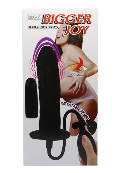 Dildo Gonflabil cu Vibratii Multispeed, Negru, 16 cm, #7, Erotic24.ro