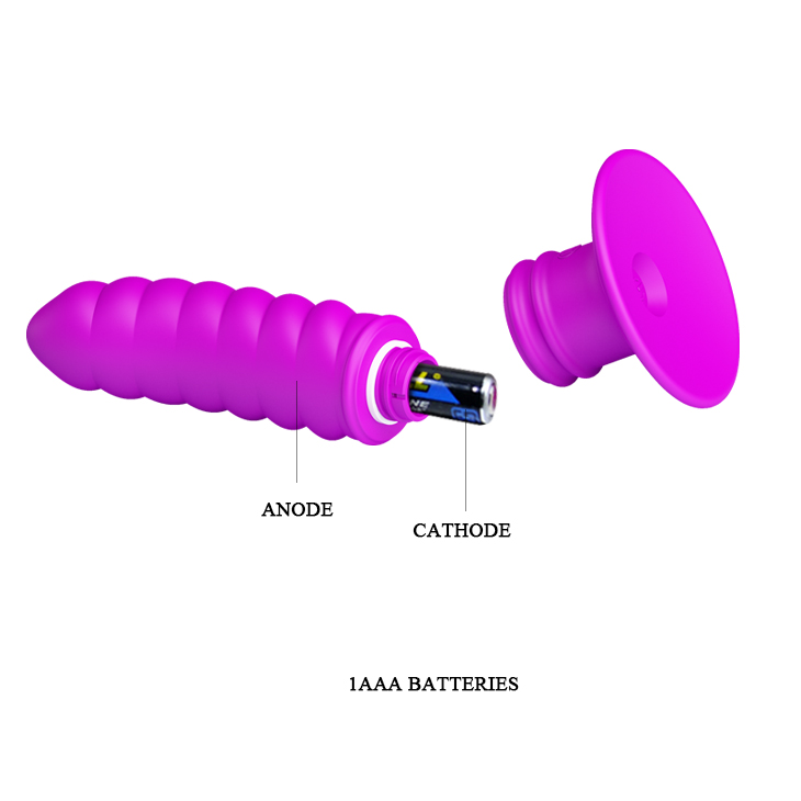 Vibrator Anal Twist, 10 Functii Vibratii, Silicon, Mov, 12.7 cm, #4, Erotic24.ro