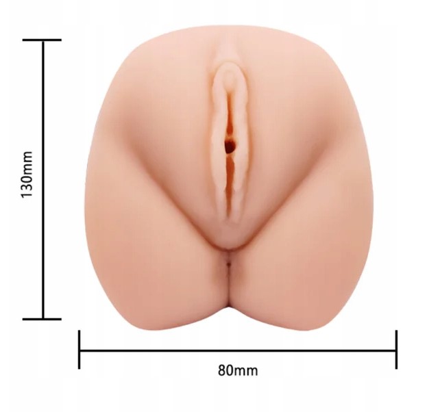 Masturbator Pussy Super Realistic Crazy Bull, Glont Vibrator cu Telecomanda, Natural, 15.5 cm, #6, Erotic24.ro