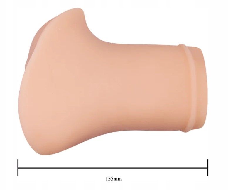 Masturbator Pussy Super Realistic Crazy Bull, Glont Vibrator cu Telecomanda, Natural, 15.5 cm, #7, Erotic24.ro