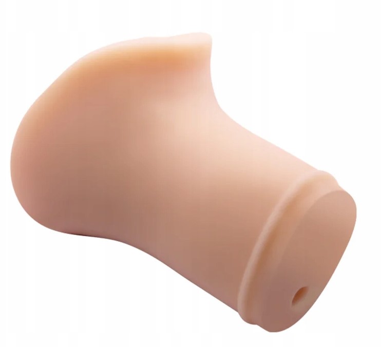 Masturbator Pussy Super Realistic Crazy Bull, Glont Vibrator cu Telecomanda, Natural, 15.5 cm, #4, Erotic24.ro