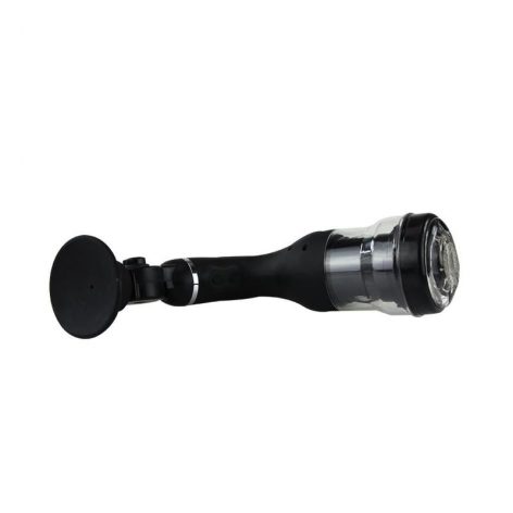 Masturbator Rotation Lover cu Suport Handsfree, 5 Moduri Rotatii, TPR, Negru, 36.5 cm, Nr. 2, Erotic24.ro