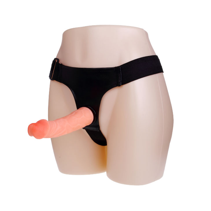 Strap On Baile Jessica, PVC, Natural, 18.8 cm, #2, Erotic24.ro