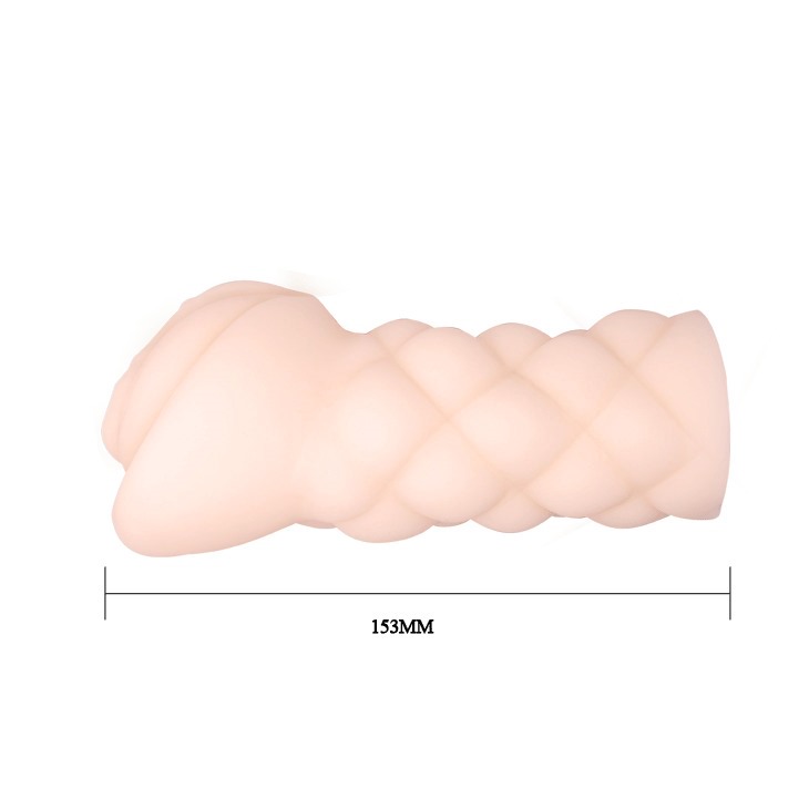Masturbator Realist Pleasing, TPR, Natural, 15.3 cm, Nr. 2, Erotic24.ro