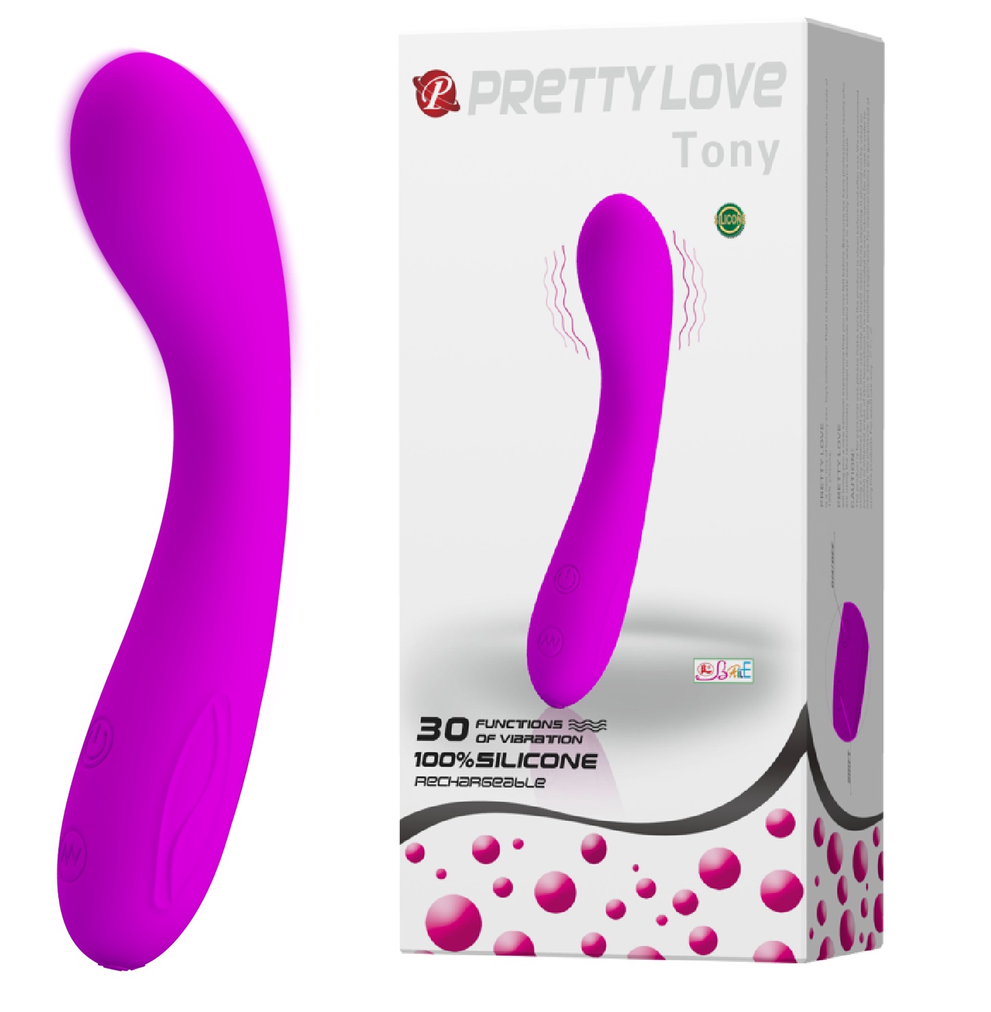 Vibrator Pretty Love Tony, 30 Moduri Vib in SexShop KUR Romania