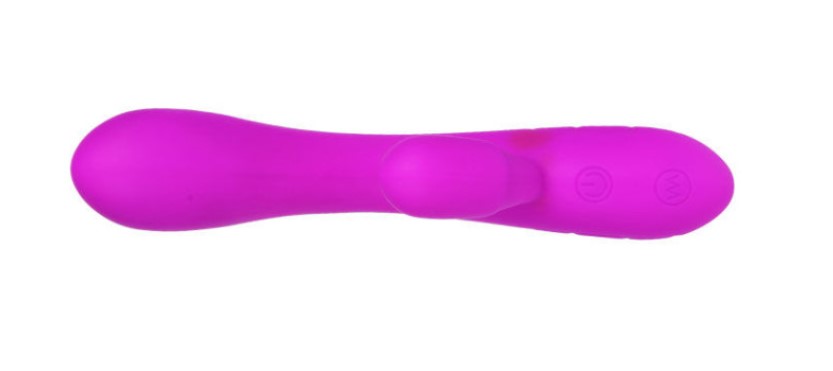 Vibrator Iepuras Victor, 30 Moduri Vibratii, Silicon, USB, Mov, 17 cm, Pretty Love, #2, Erotic24.ro