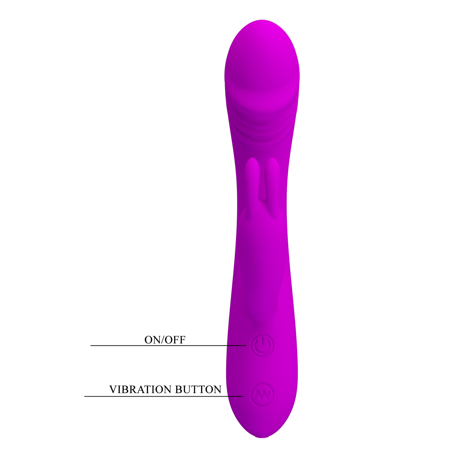 Vibrator Iepuras Hunter, 30 Moduri Vibratii, Silicon, USB, Mov, 17 cm, Nr. 5, Erotic24.ro